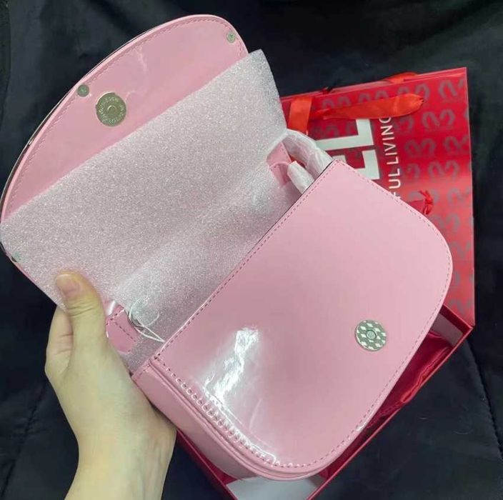 Geantă Diesel 1DR Roz din Piele Lăcuită