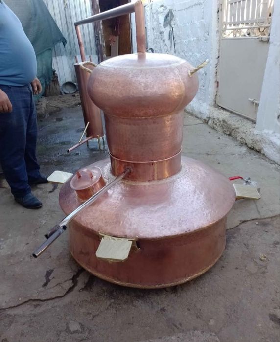 Cazan de tuica nou din cupru alimentar