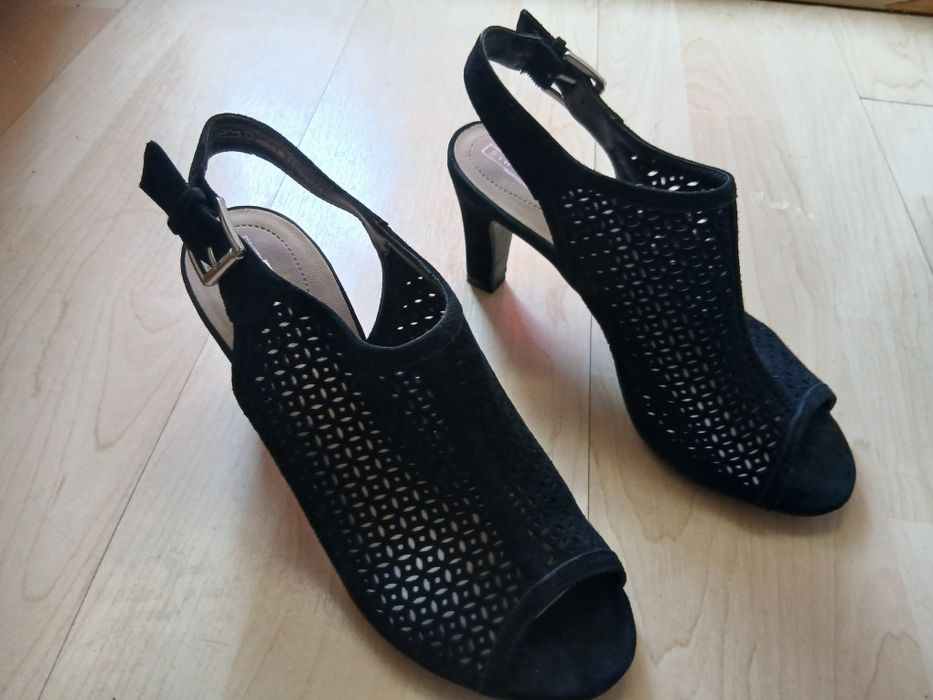 Sandale piele întoarsă 5th Avenue mărimea 38 – Stare excelentă (cu cutie)
