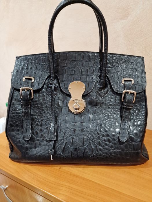 Чанта естествена телешка кожа