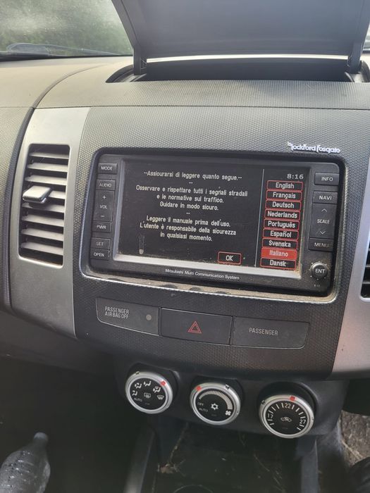 Radio /Navigație Mitsubishi Outlander an 2008
