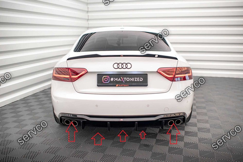 Difuzor bara spate Audi A5 Sportback 8T 2011-2016 v45 - Maxton Design