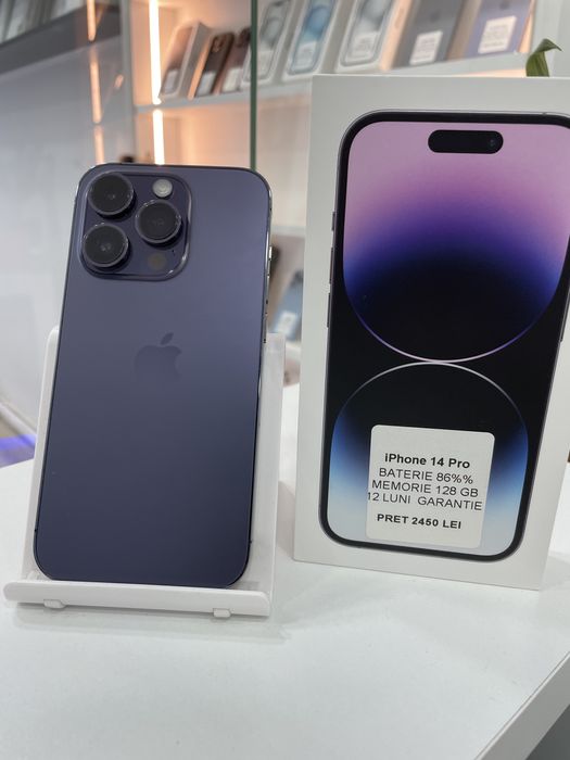 MAGAZIN: vindem iPhone 14 Pro, 128gb, GARANTIE