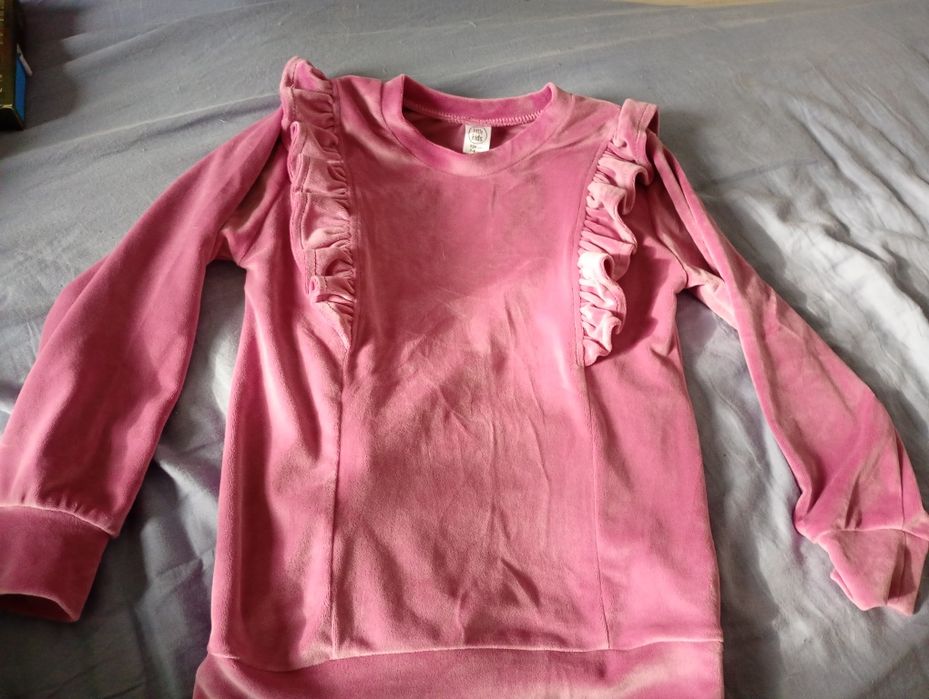 Кокетна ватирана  туника за момиченце