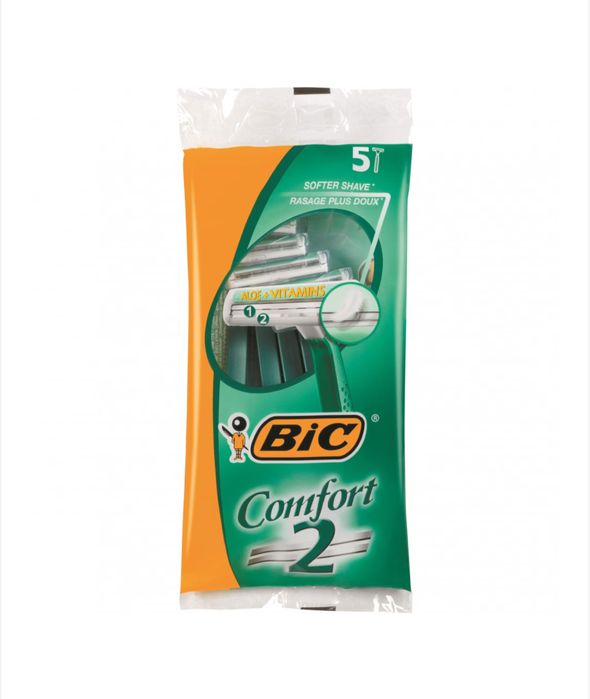 Самобръсначка BIC Comfort2, 2 ножчета, 5 броя