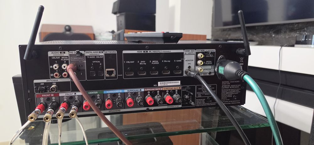 Receiver 7.2 Denon AVR-X1300w Dolby Atmos Wifi Bluetooth 4k usb arc