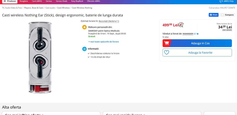 Casti Nothing Ear Stick