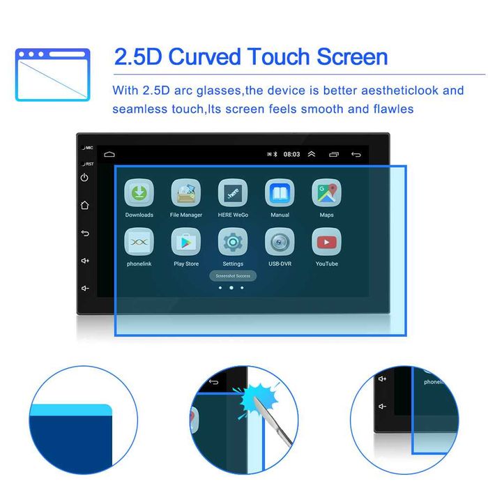 Dvd Auto Android 9.0, 10, 11 wi fi, usb, radio