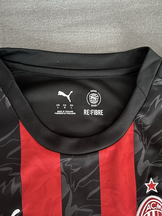 AC Milan Home 2025/26 Authentic Match Jersey Mânecă Lungă – Puma DryCELL