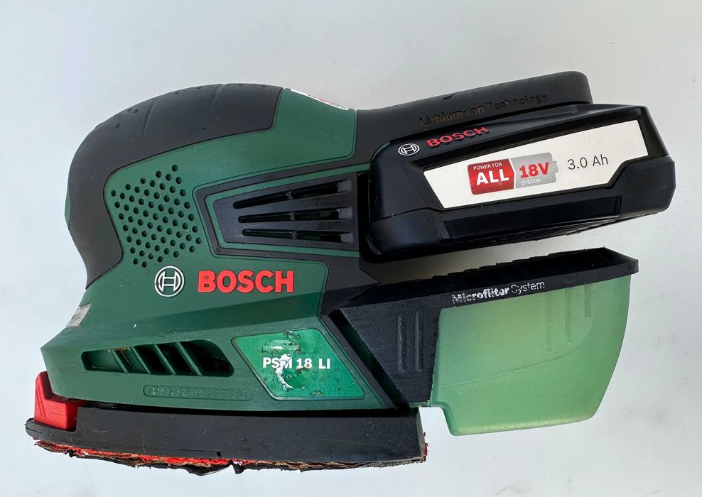 Bosch PSM 18 Li - Акумулаторен виброшлайф 18V 3.0Ah