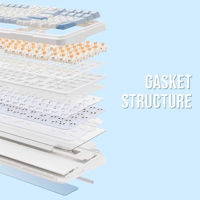 Чисто нова MCHOSE K99 96% безжична геймърска клавиатура, механична...