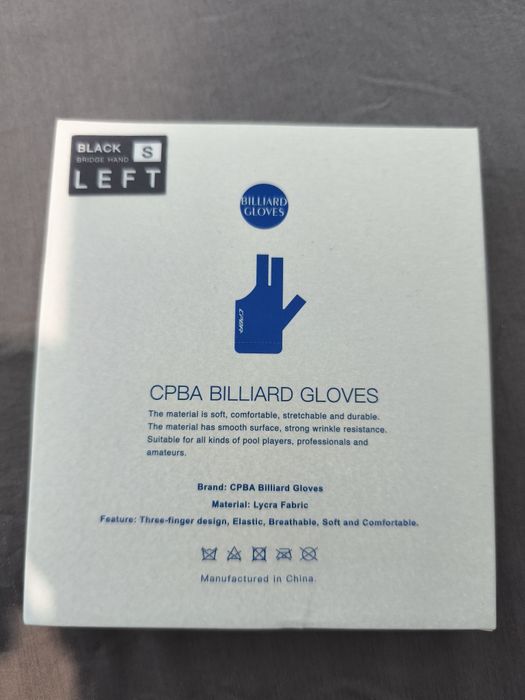 Manusa CPBA biliard, neagra, S, Noua