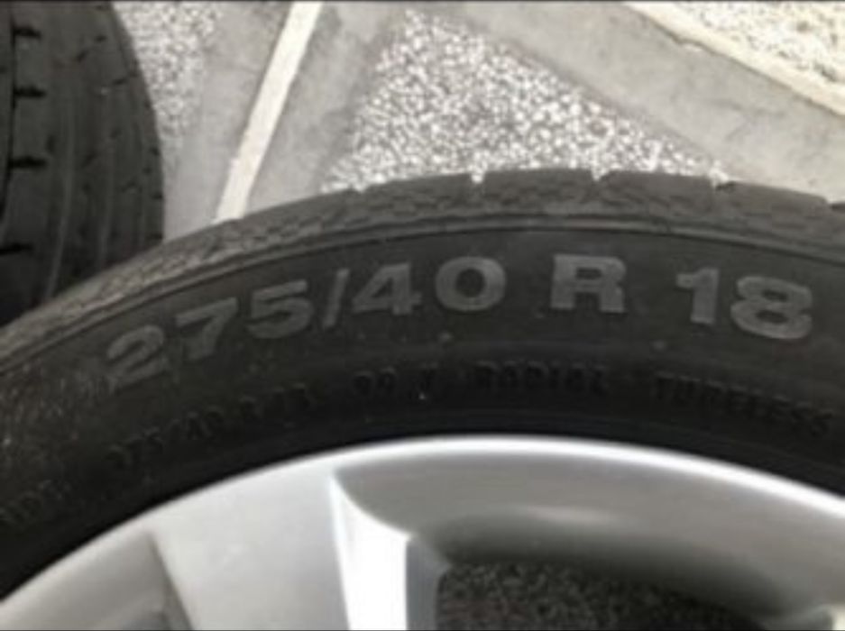 Jante Bmw Seria 5 F10/F11 cu cauc 275/40/R18 dot2013 9jx18is44