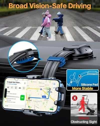Супер здрав държач за телефон за кола стабилен, здрав, анти-разклащане