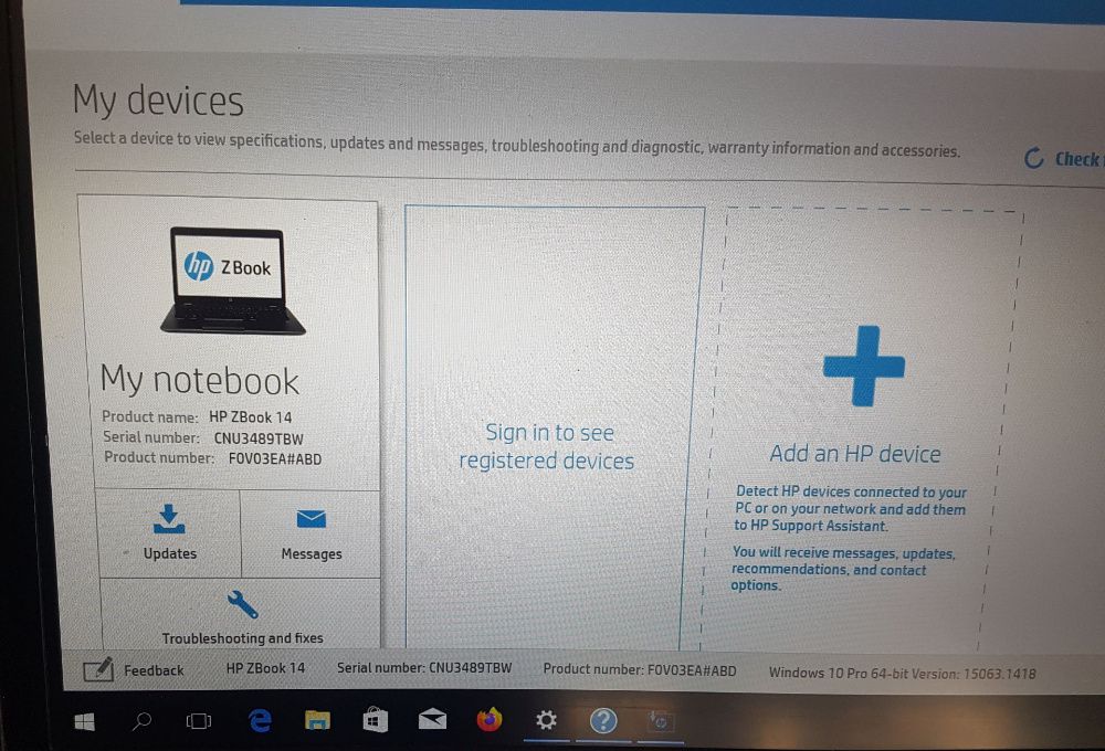 Лаптоп HP ZBook 14, Intel i7, 16GB, 512GB SSD - графична станция
