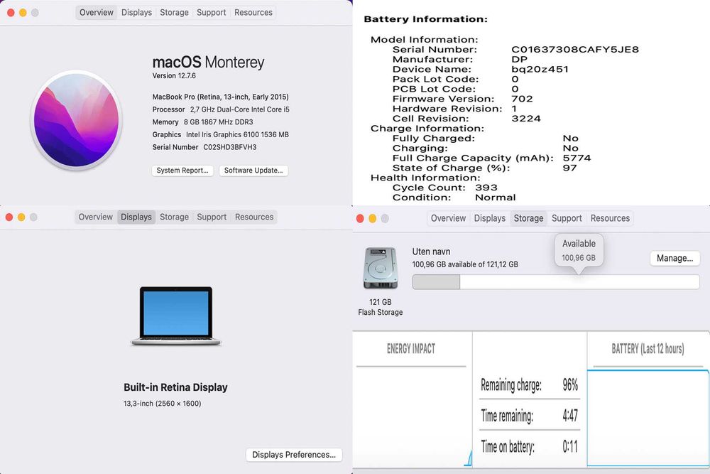 Macbook pro 13 2015 in perfecta stare de functionare!