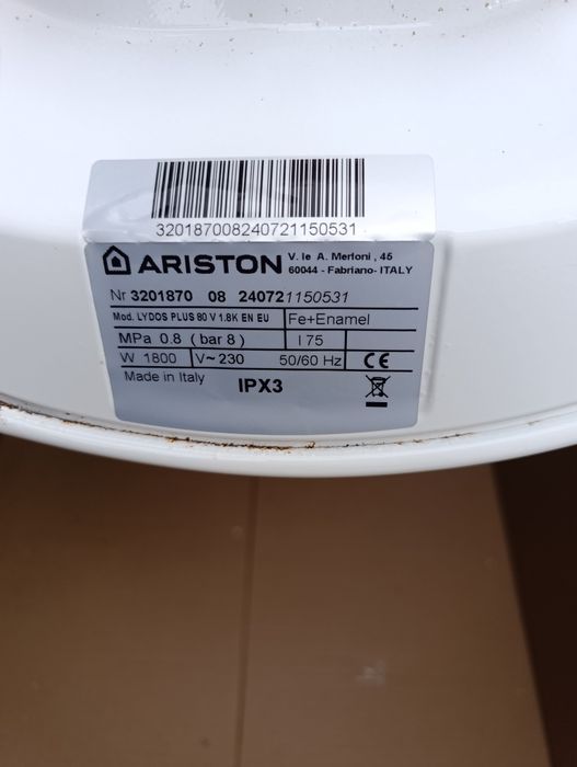 Boiler electric Ariston 80 L