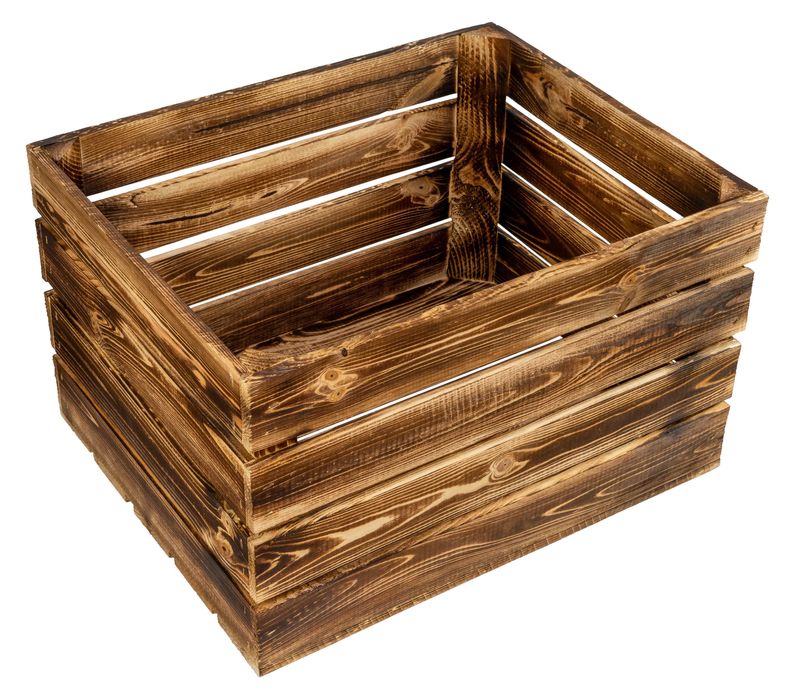 Ladite / Lazi / Cutii din Lemn de Pin Arse 50x40x30 cm