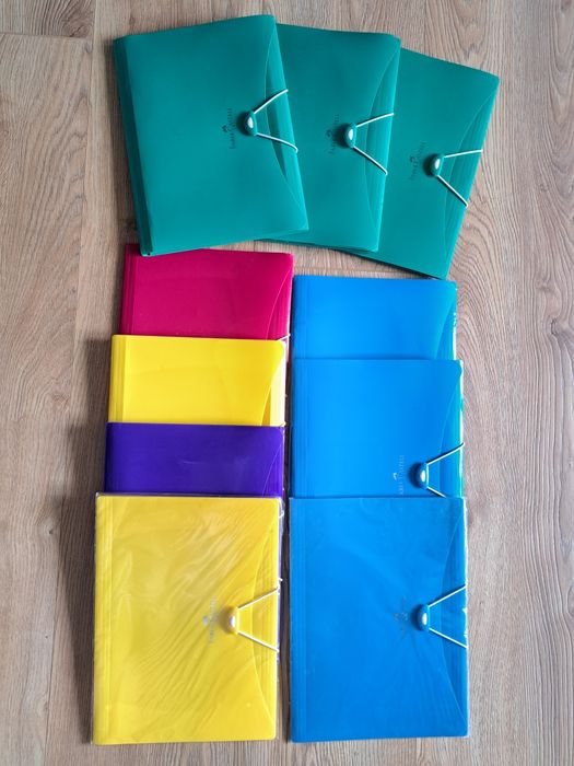 Faber Castell комплект 10 папки с ластик, А4, за документи, учебници