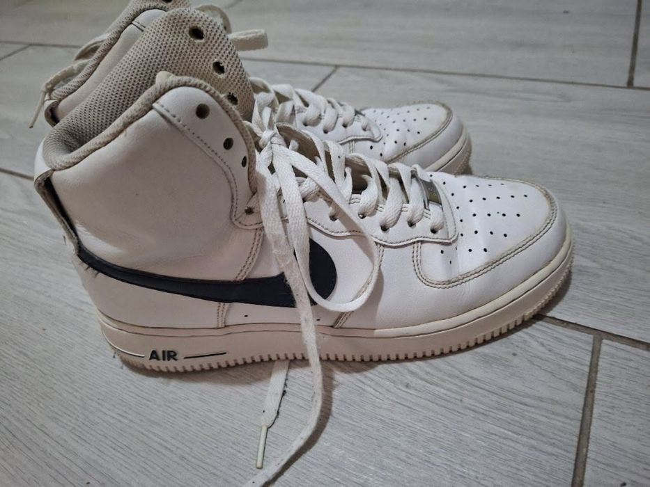 Nike Air Force 1 High '07 AN20 albi cu negru