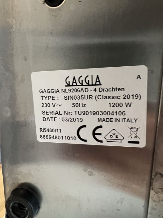 Еспресо машина Gaggia Classic + кафемелачка Gaggia MDF — комплект