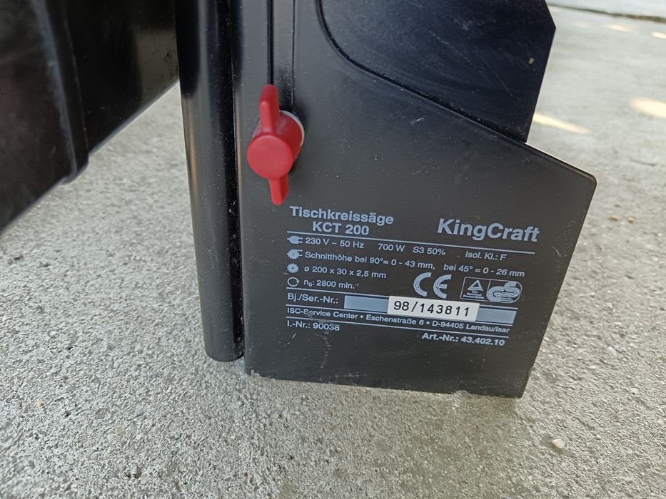 Circular cu masa, reglabil unghiular, KING CRAFT, 700W