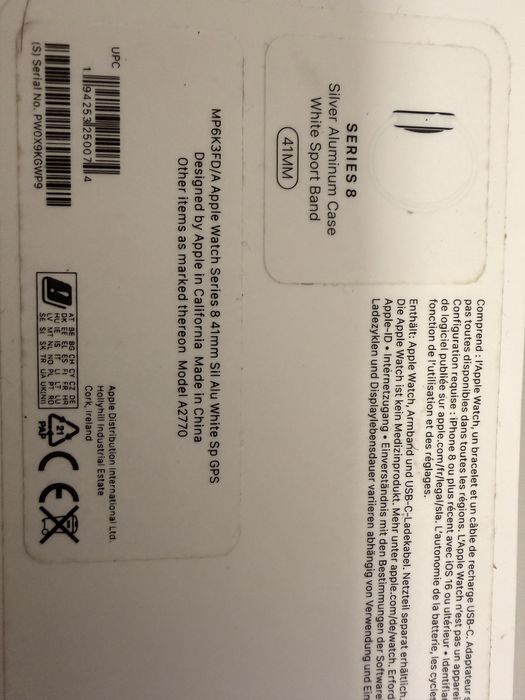 Apple watch series 8 41mm midnight gps nou sigilat