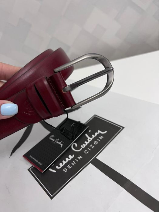 Кожаный ремень Pierre Cardin