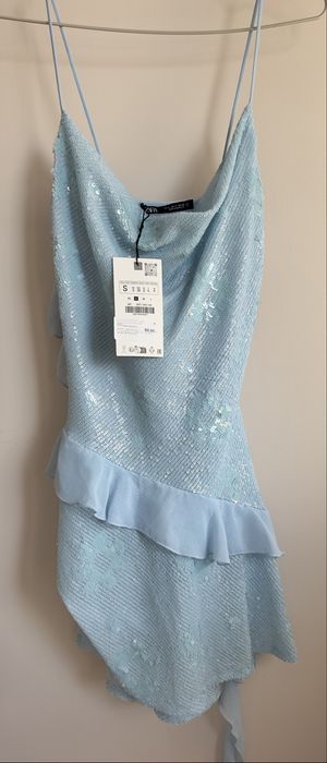 Нова рокля с пайети Zara S