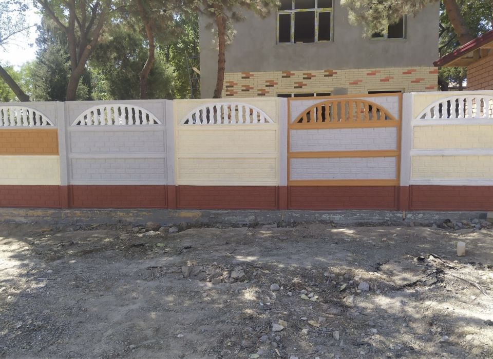 Evrozabor sotamiz va o’rnatamiz Beton zabor