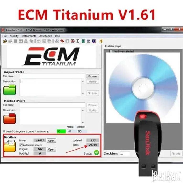 ECM Titanium 1.61 + Driver ECM 100.000+