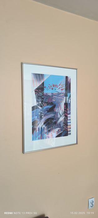 Абстрактен модерен колаж" Jumping colors"