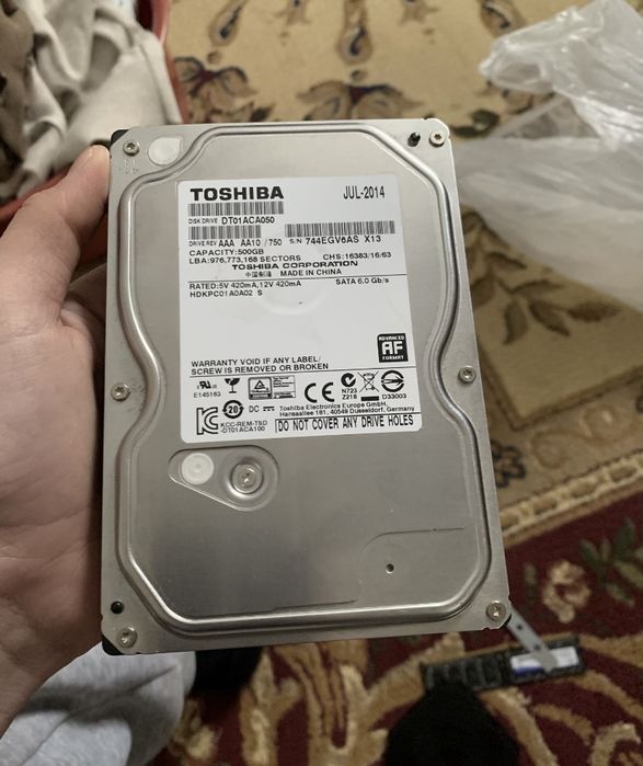 Продам Жоский диск 500гб  рабочий остальное по вацапу