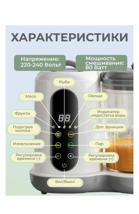 Пароварка-блендер