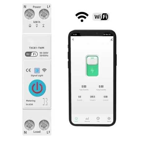 Siguranta inteligenta SMART, mono,contor si ,63A,WiFi,Tuya