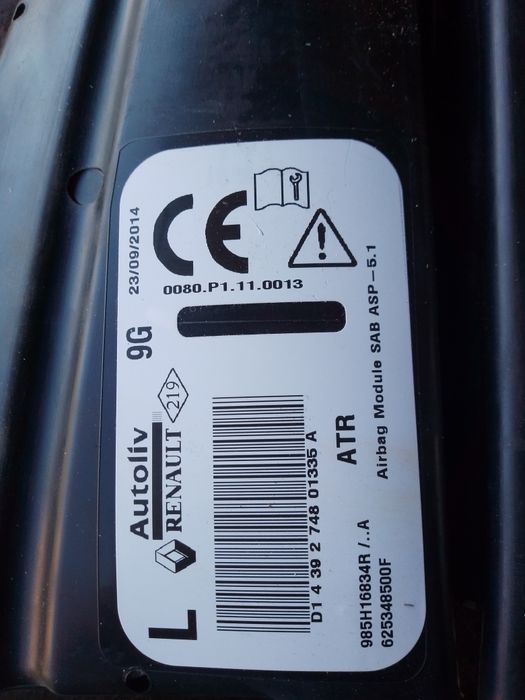 Airbag scaun Renault clio