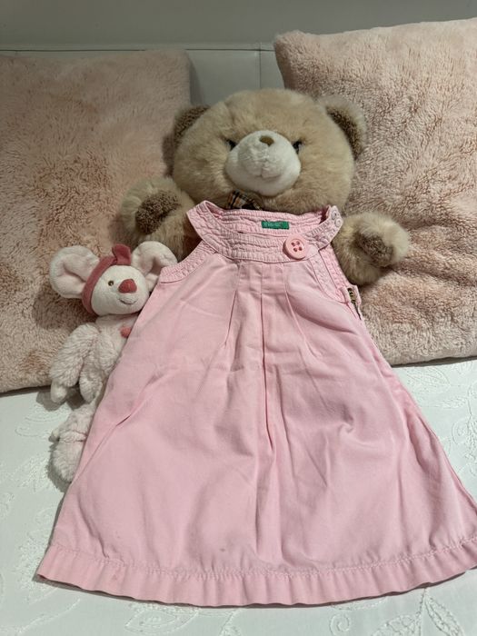 United colors of Benetton розова рокля 18м