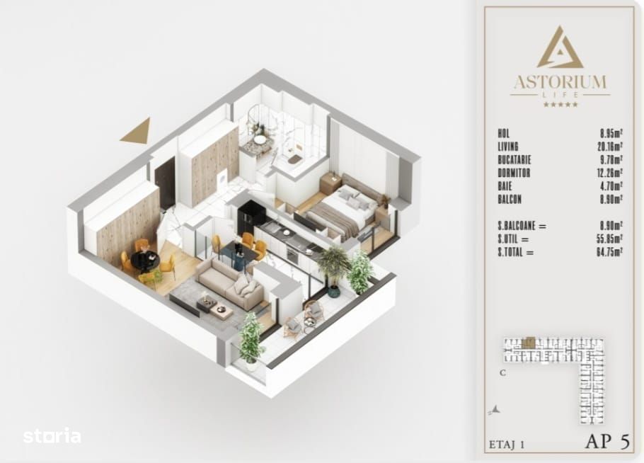 Ap. 2Cam. Proiect Upper Premium / Vata Bazaltica,Tripan. Pallady!