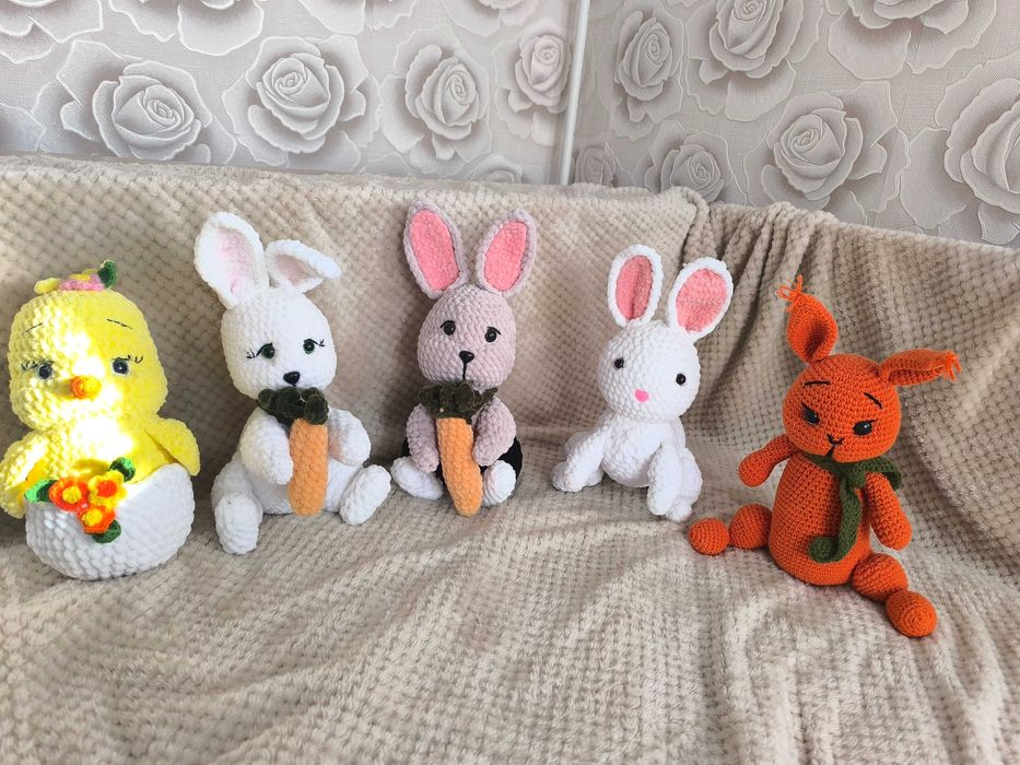 Плетени плюшени играчки, ръчна изработка, невероятен подарък