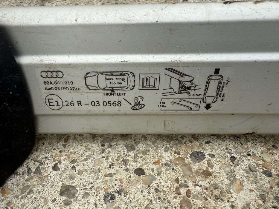 Bare transversale Audi q5 r8