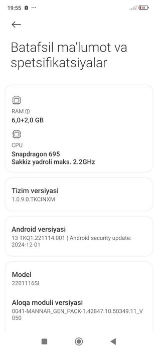 Redmi not 11 pro 5G