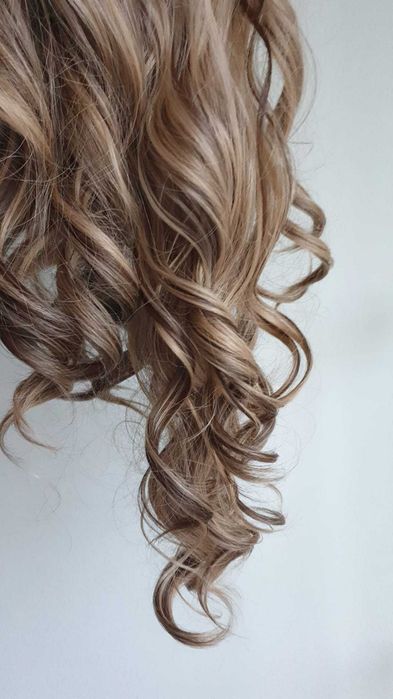 Peruca maro degrade 65 cm