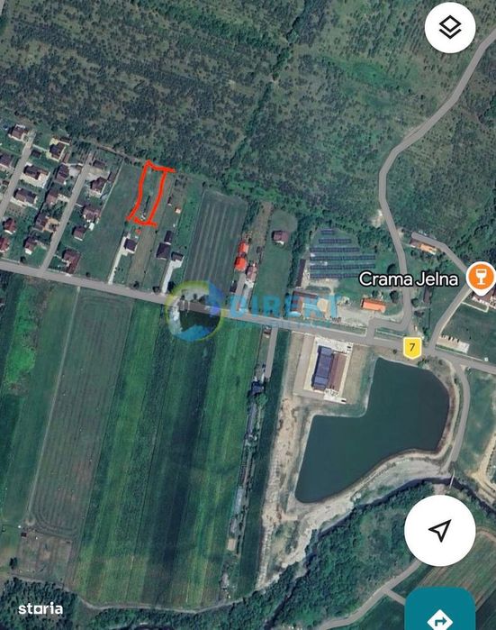 Teren constructii , langa Crama Jelna
