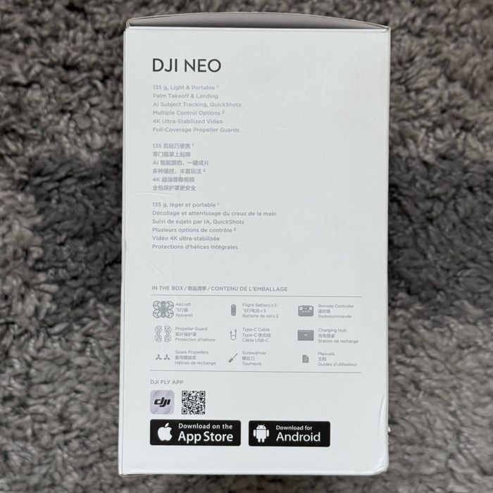 Drona DJI NEO Fly More Combo | NOUA | 3 Baterii  Telecomanda DJI RC-N3