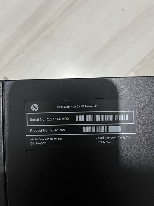 Продам ПК, i3-7100, 4GB озу, 120GB SSD