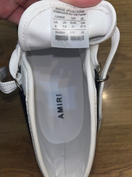 adidasi amiri high negru cu alb