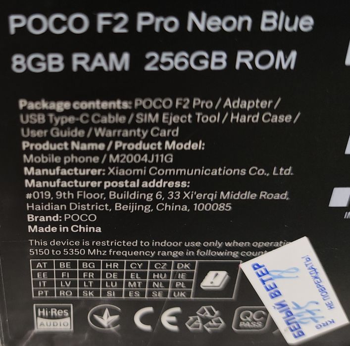 Poco F2 Pro 8/256