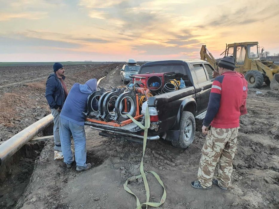 Sudura cap la cap teava din polietilena