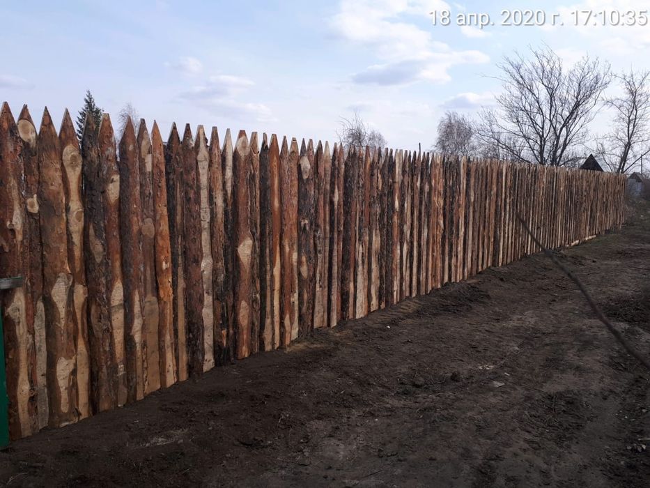 Забор из горбыля