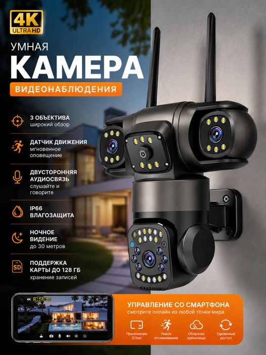 Smart Home camera.  Wi-fi Simkarta
